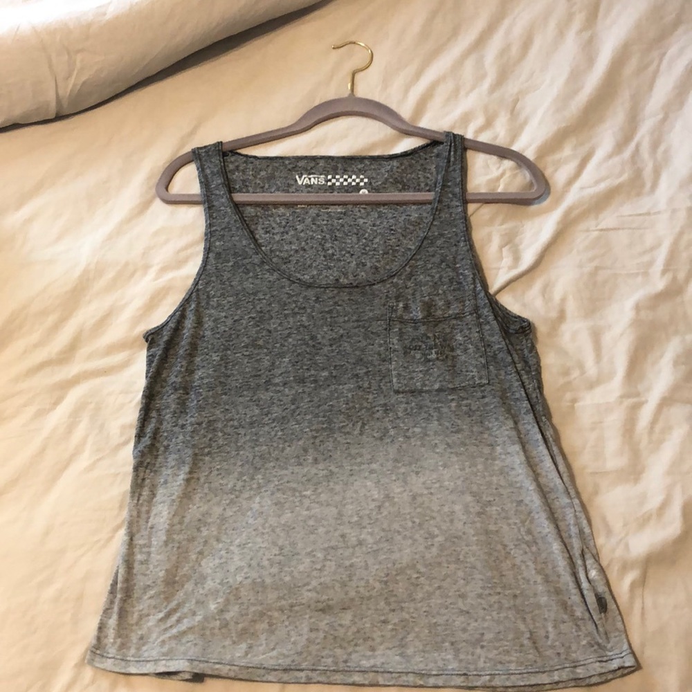 Grey Vans pocket tank top